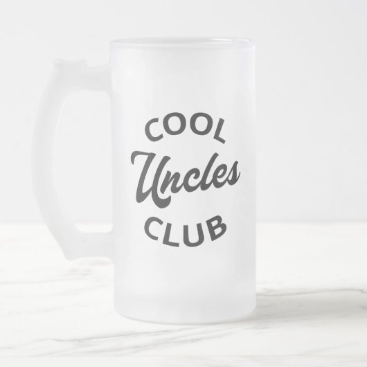 Cool Uncles Club I Mattglas Bierglas (Links)