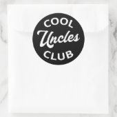 Cool Uncles Club I Runder Aufkleber (Tasche)