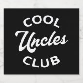 Cool Uncles Club I Schaumweinetikett (Einzelnes Label)