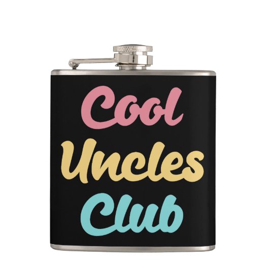 Cool Uncles Club II Flachmann (Vorderseite)