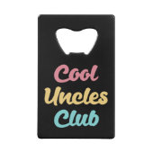 Cool Uncles Club II Geldbeutel Flaschenöffner (Rückseite)
