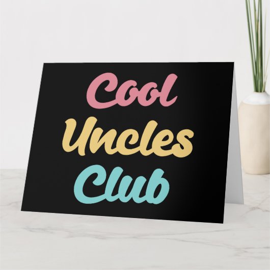 Cool Uncles Club II Karte (Vorderseite)