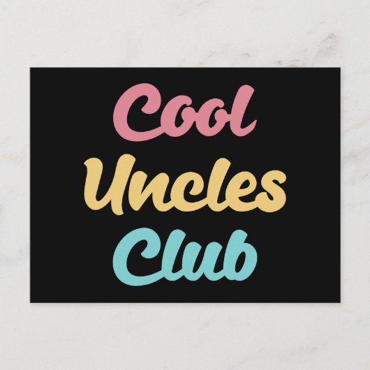 Cool Uncles Club II Postkarte (Vorderseite)