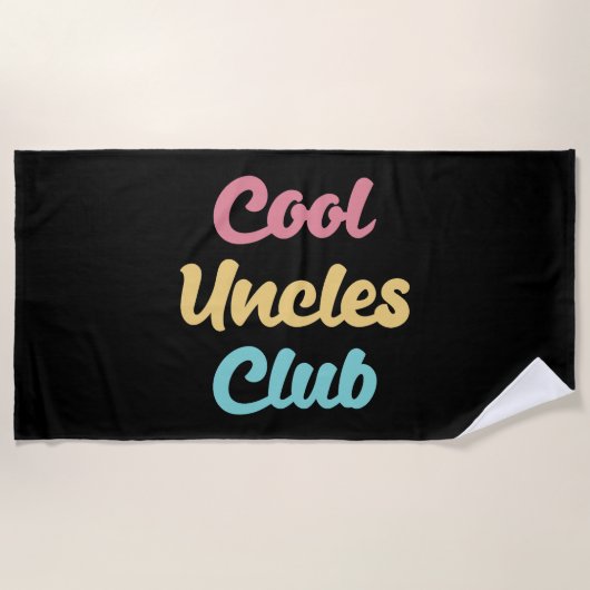 Cool Uncles Club II Strandtuch (Vorderseite)