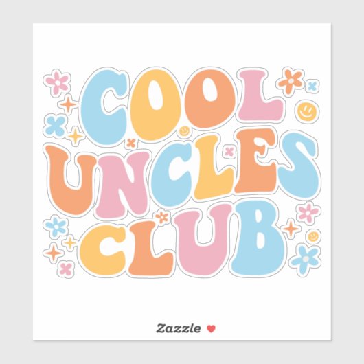 Cool Uncles Club III Aufkleber (Blatt)