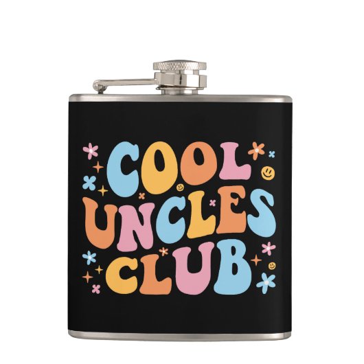 Cool Uncles Club III Flachmann (Vorderseite)