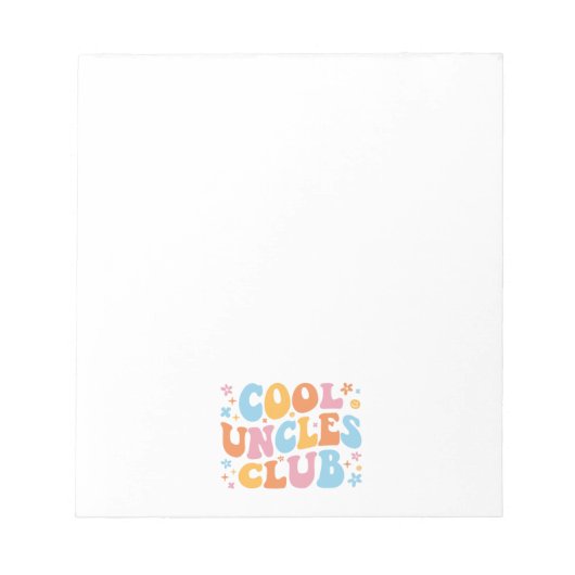 Cool Uncles Club III Notizblock (Vorderseite)
