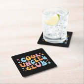 Cool Uncles Club III Rechteckiger Pappuntersetzer (Vor Ort)