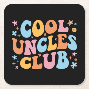 Cool Uncles Club III Rechteckiger Pappuntersetzer