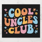 Cool Uncles Club III Schaumweinetikett (Einzelnes Label)
