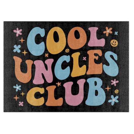 Cool Uncles Club III Schneidebrett (Vorderseite)
