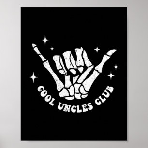 Cool Uncles Club Onkel Cke Geburtstag Vatertag  Poster
