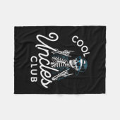 Cool Uncles Club Shirt Funny Skeleton Men Uncle  Fleecedecke (Vorderseite (Horizontal))