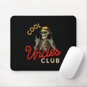 Cool Uncles Club Shirt Funny Skeleton Retro Uncle  Mousepad (Mit Mouse)