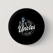 Cool Uncles Club Shirt Funny Skeleton Uncle Men Button (Vorderseite)