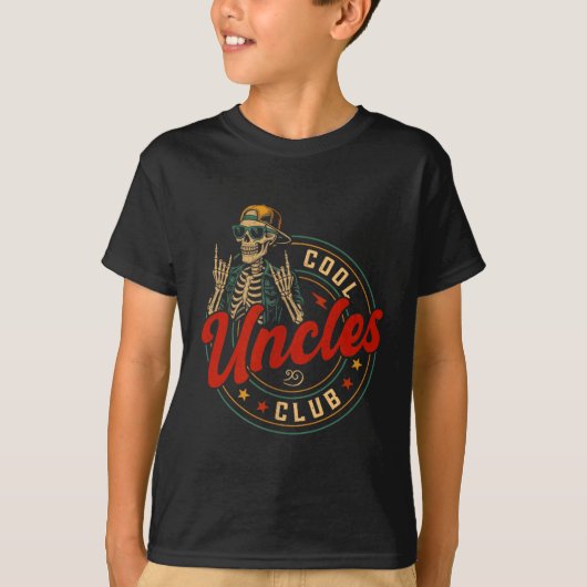 Cool Uncles Club Shirt Funny Skeleton Uncle Men Fa (Vorderseite)