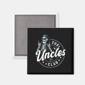 Cool Uncles Club Shirt Funny Skeleton Uncle Men  Magnet (Vorderseite/Rückseite)