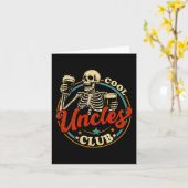 Cool Uncles Club Shirt Uncle Skeleton Men Fathers  Karte (Gelbe Blume)