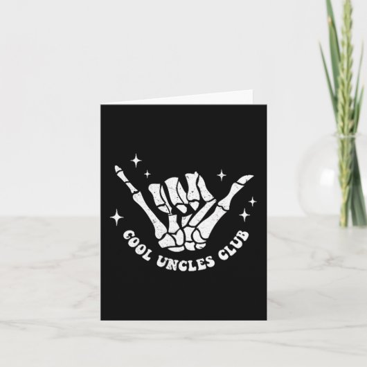 Cool Uncles Club Uncle Cke Birthday Father's Day  Karte (Vorderseite)