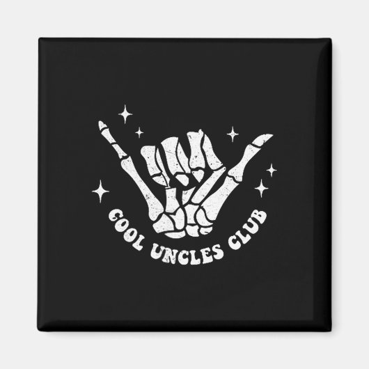 Cool Uncles Club Uncle Cke Birthday Father's Day Magnet (Vorne)
