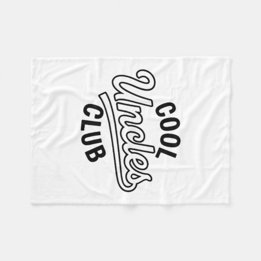 Cool Uncles Club Uncle Ever Funny Cket Fathers Day Fleecedecke (Vorderseite (Horizontal))