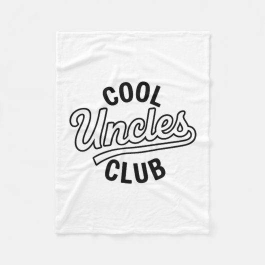 Cool Uncles Club Uncle Ever Funny Cket Fathers Day Fleecedecke (Vorderseite)