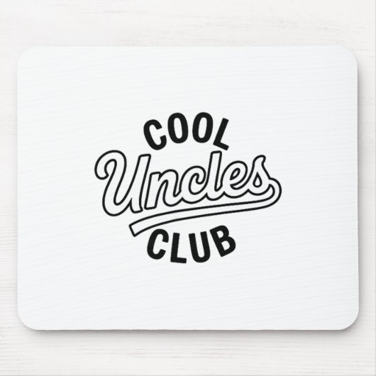 Cool Uncles Club Uncle Ever Funny Cket Fathers Day Mousepad (Vorne)