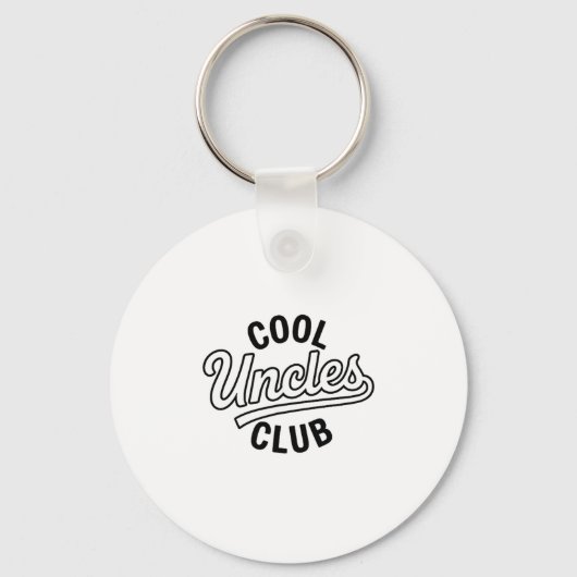 Cool Uncles Club Uncle Ever Funny Cket Fathers Day Schlüsselanhänger (Vorderseite)