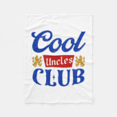 Cool Uncles Club Uncle Ever Funny Cket Fleecedecke (Vorderseite)
