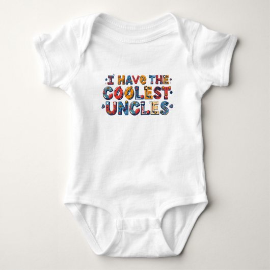 Cool Uncles Hockey Infant One Piece Baby Strampler (Vorderseite)
