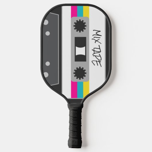 Cool und farbenfroh I Liebe des 80ers | Name Pickleball Schläger (Rückseite)