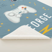 Cool und Fun Boys Blue Gaming Kids Sherpadecke (3/4)