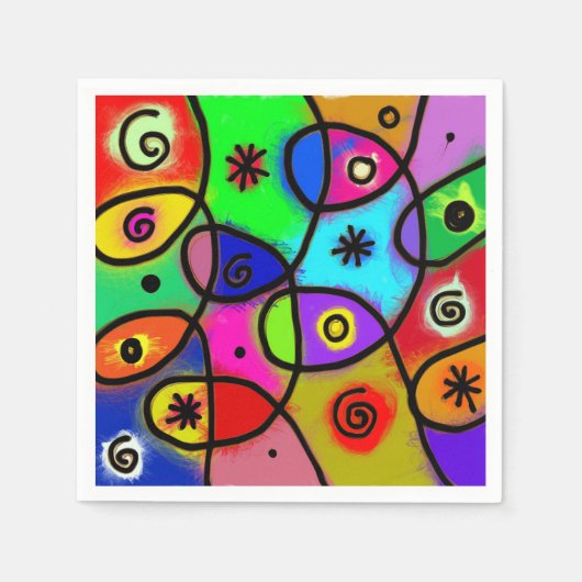 Cool und Funky Napkins Serviette (Vorderseite)