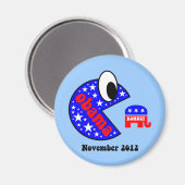 Cool und lustig Obama 2012 Magnet (Vorderseite/Rückseite)