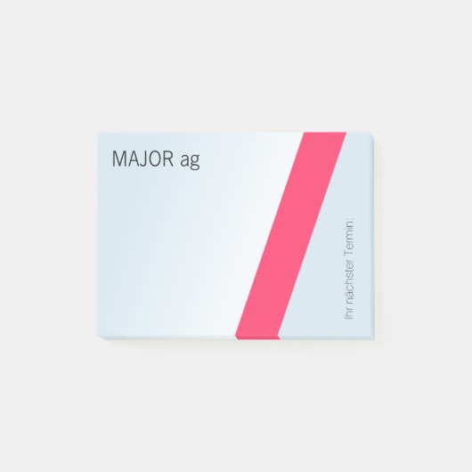 Cool und Ō, einfach einmalimalimalig Post-it Klebezettel (Vorderseite)