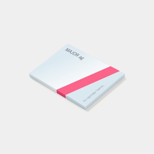 Cool und Ō, einfach einmalimalimalig Post-it Klebezettel (angewinkelt)