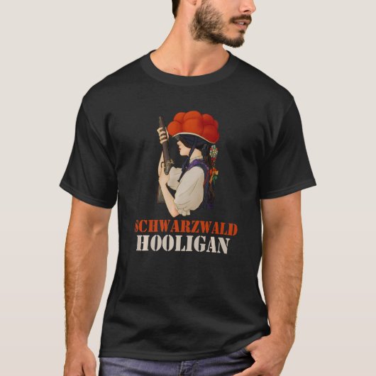 Cool und Schwarzwald Hooligan Black Forest Girl H T-Shirt (Vorderseite)