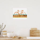 cool und stilvoll, inspiriert Fahrrad, Fahrrad Poster (Küche)