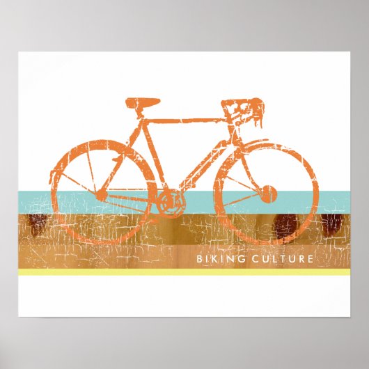 cool und stilvoll, inspiriert Fahrrad, Fahrrad Poster (Vorne)
