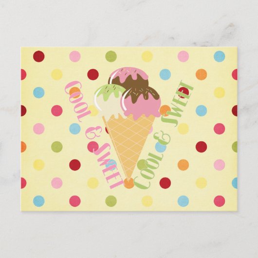 Cool und süß postkarte (Vorderseite)