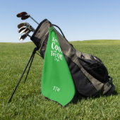 Cool und T-Shirt von Initialen behalten Golfhandtuch (Gras)