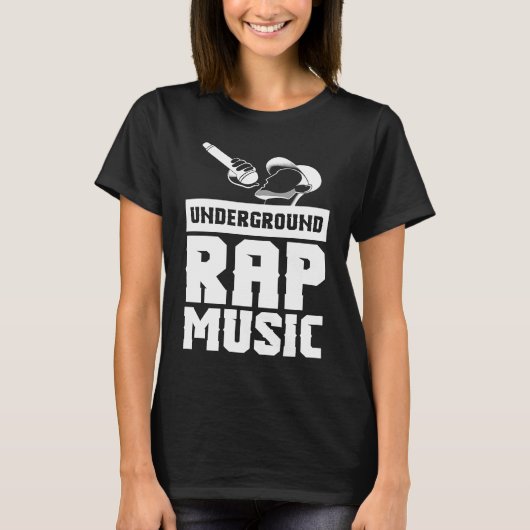 Cool Underground Rap Music Rap T-Shirt (Vorderseite)