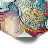 Cool Unicorn Fotodruck (Ecke)