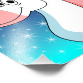 Cool Unicorn Fotodruck (Ecke)