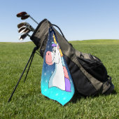 Cool Unicorn Golfhandtuch (Gras)