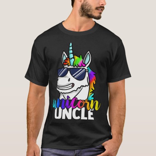 Cool Unicorn Uncle Unclecorn Mens  Fun Christmas T-Shirt (Vorderseite)