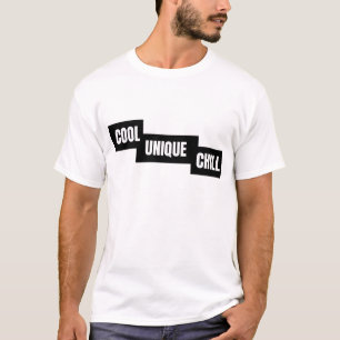 Cool Unique Chill - Fette Minimalistische Typograf T-Shirt