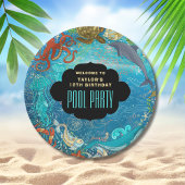 Cool unter dem Meer Schwimmbad Party Geburtstag Pappteller