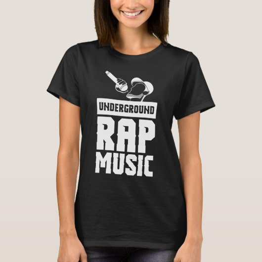 Cool Untergrund Rap Music Rap T-Shirt (Vorderseite)