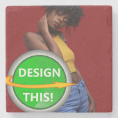 COOL! Untersetzer aus Marmorstein - kundenspezifis (Vorderseite)